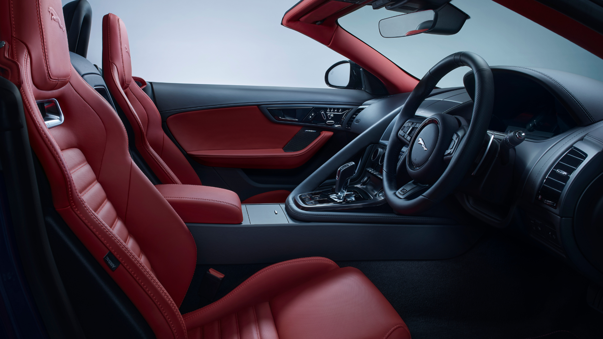 Mars Red & Ebony leather interior