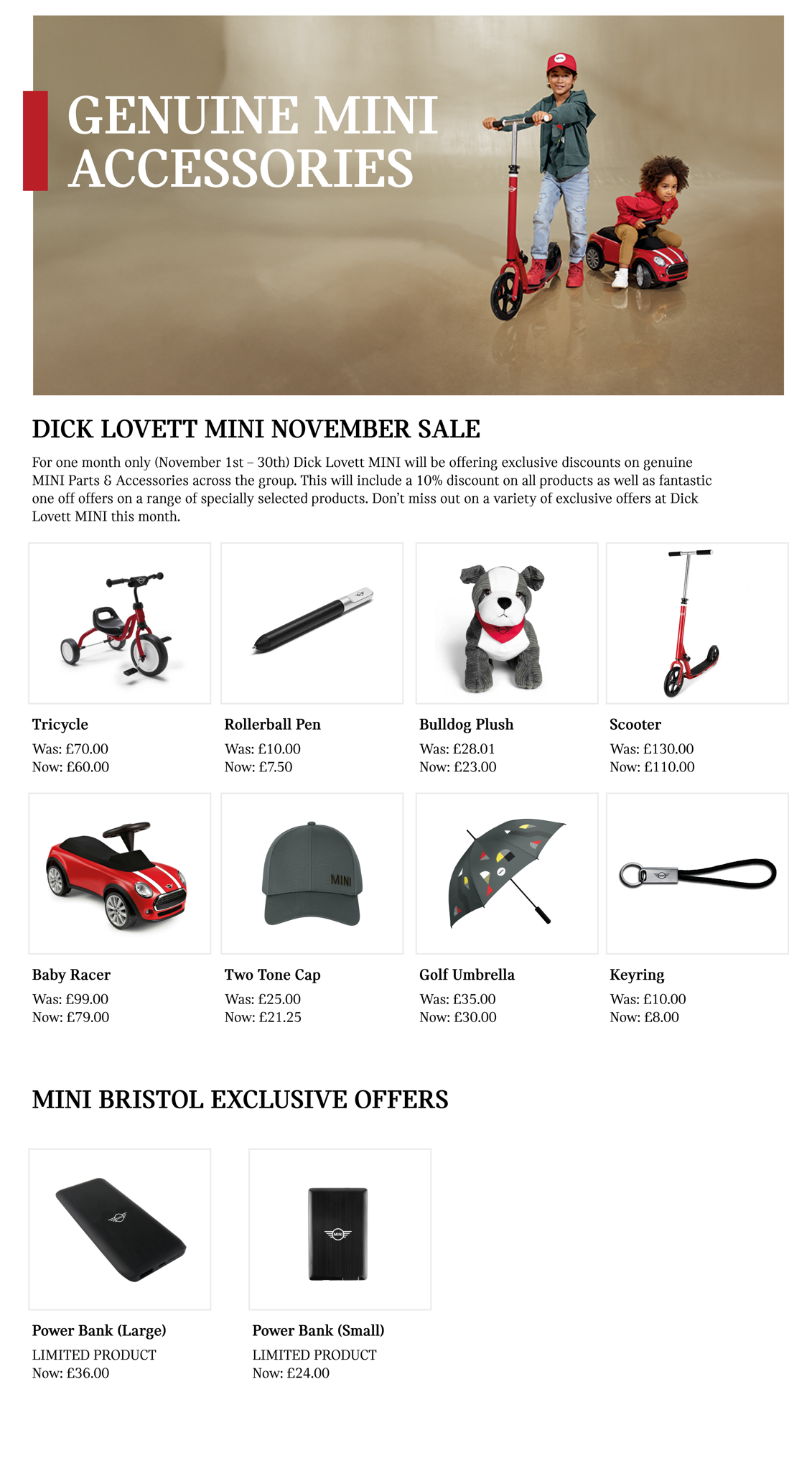 MINI Cyber Month Offers